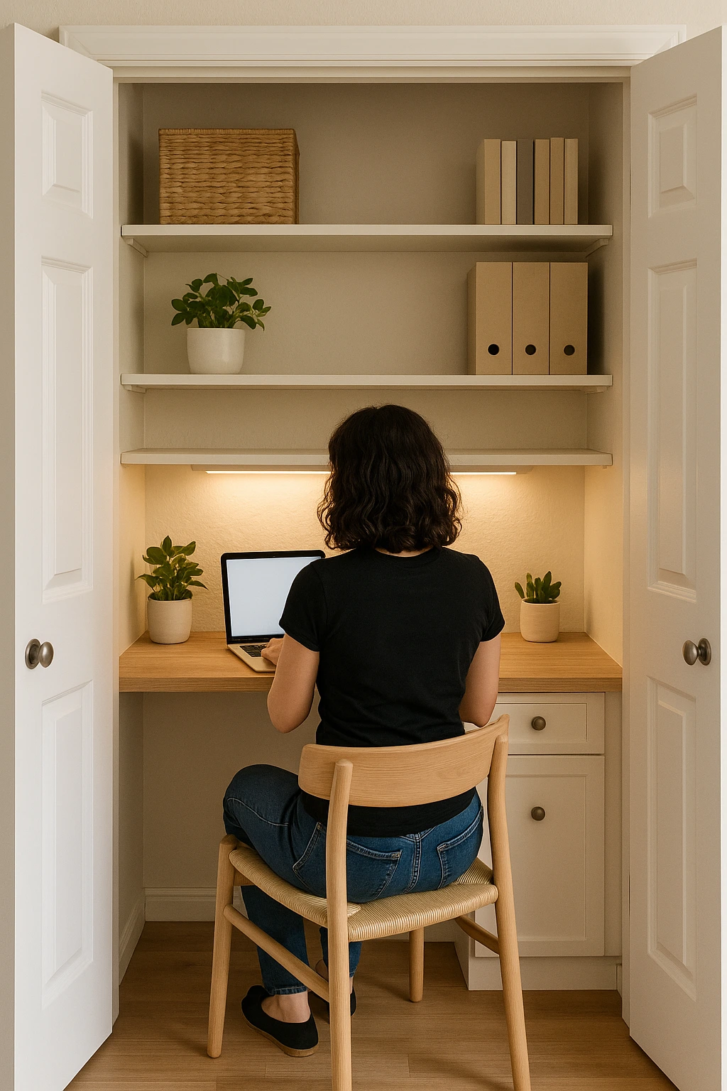 cloffice small home office space ideas