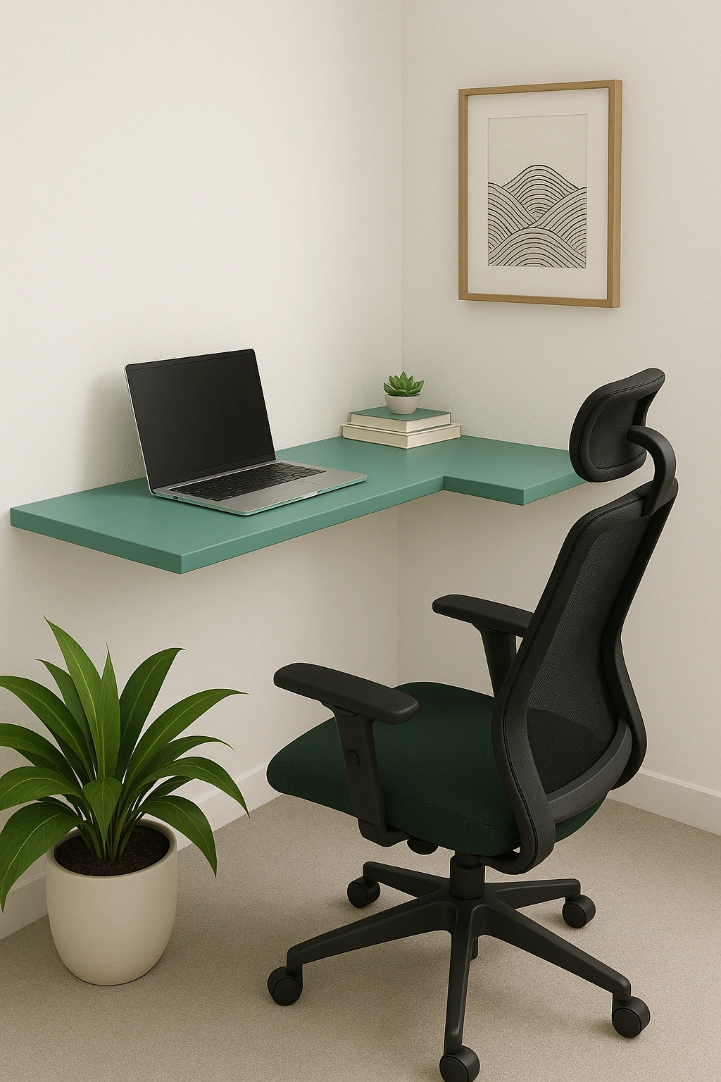 Floating L-Shaped Desk (2)