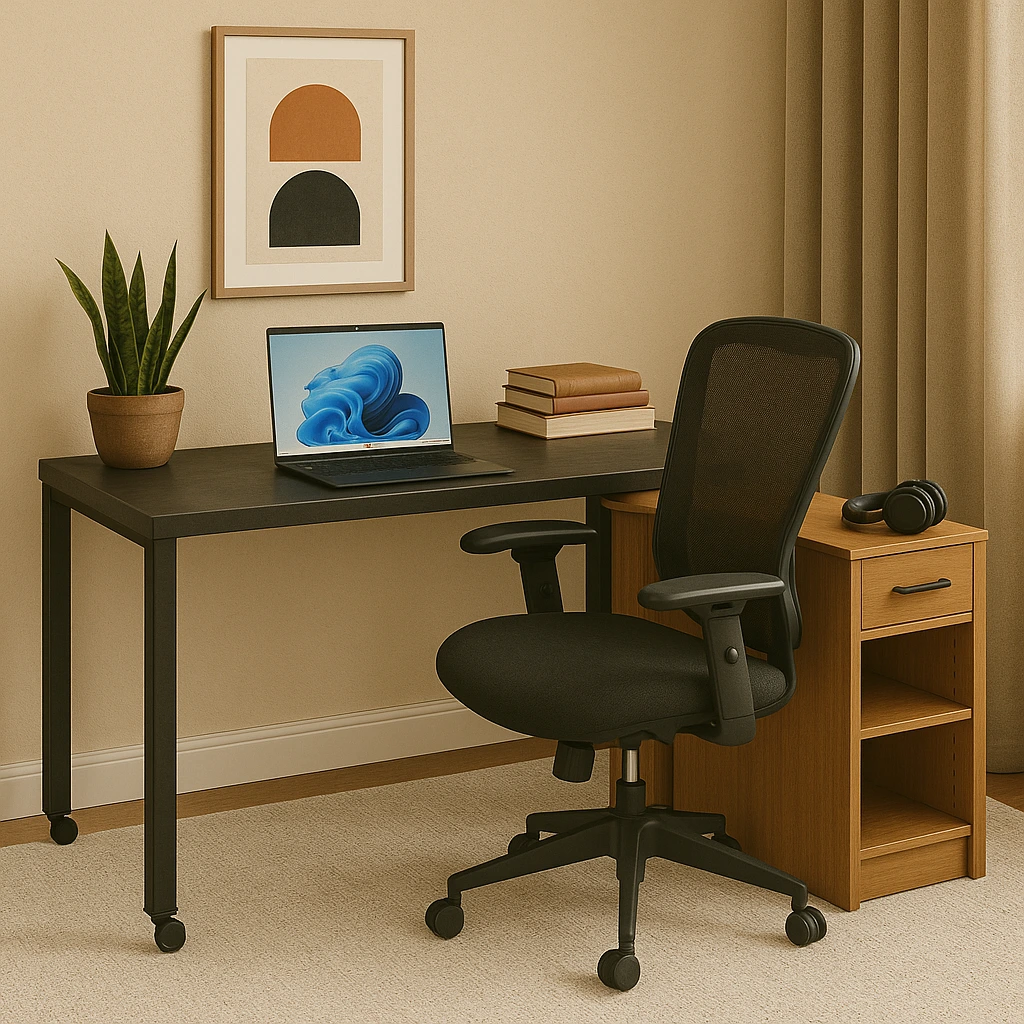 Foldable L-Shaped Desk
