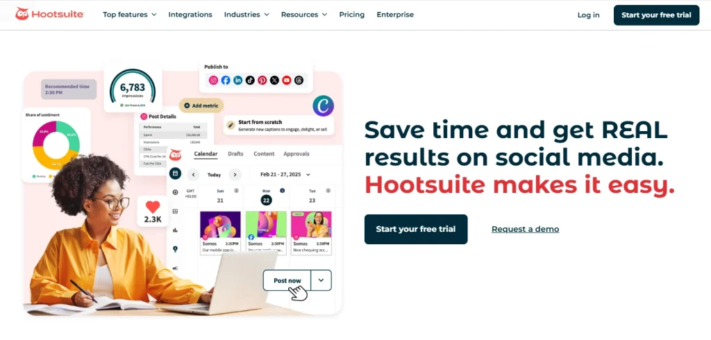 Hootsuite Social Media management tools - Social Media Post Schedulers