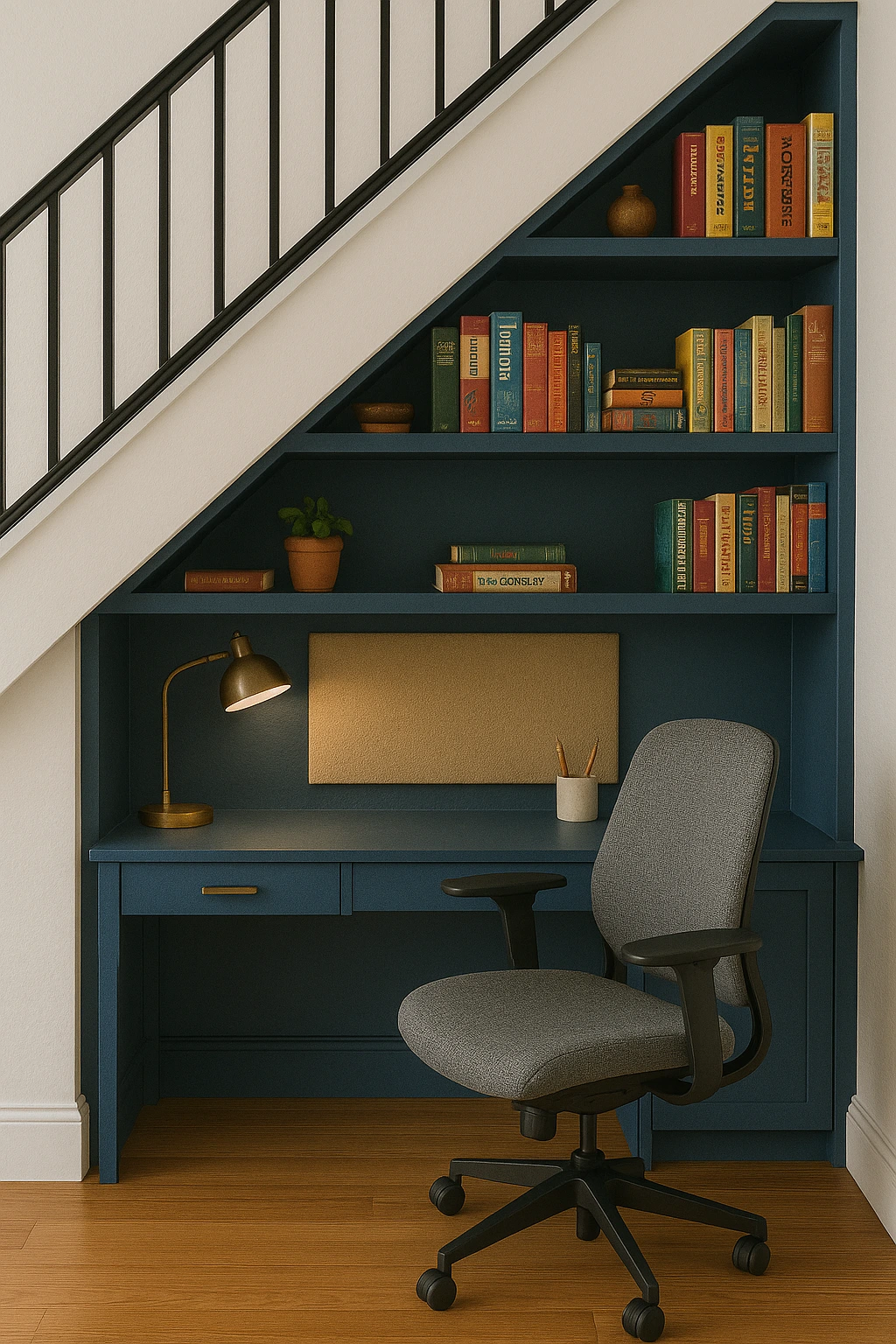 Under The Stairs Small Home Office Ideas