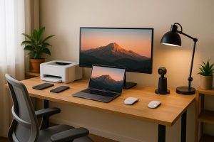 home office setup picture